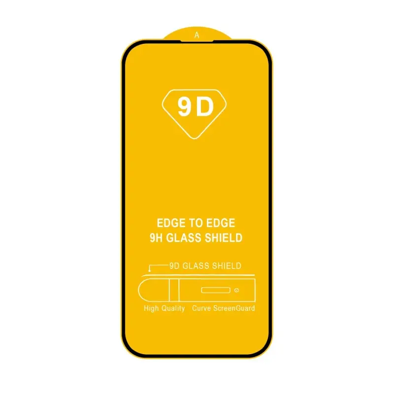 Защитное стекло для iPhone 14 Pro с рамкой 9H Full Glue без упаковки (25 шт./уп.)