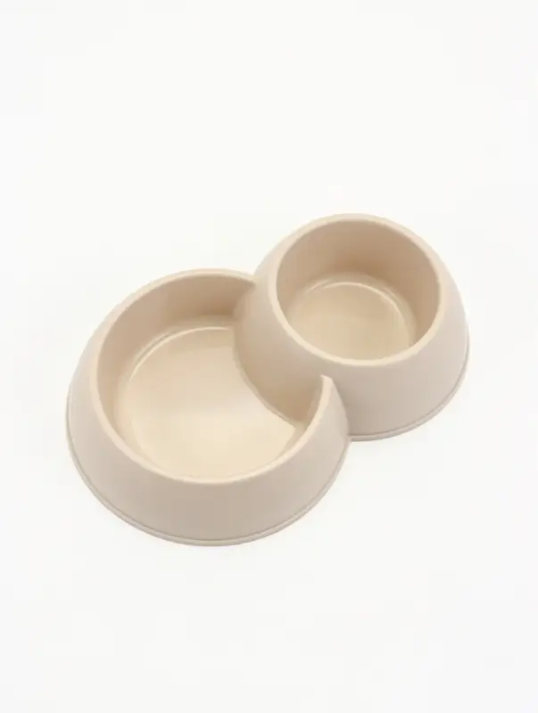 Миска двойная для животных ALTA, 630/430 мл, цвет МИКС