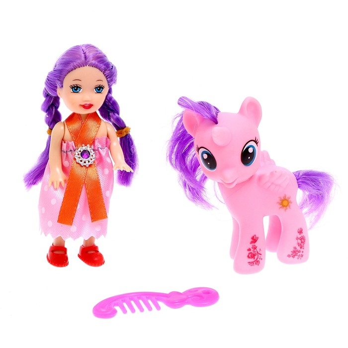 Кукла малышка «Анечка» с пони и аксессуарами, МИКС Кукла малышка «Анечка» с пони и аксессуарами, МИКС
