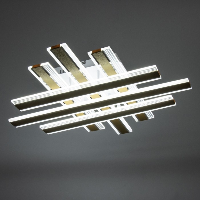 Люстра с ПДУ Люстра с ПДУ "Джема" LED 160Вт 3000-6000Вт RGB золото 70х70х12см BayerLux