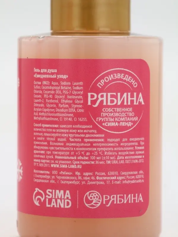 Подарочный набор новогодний «Сладкого года», гель для душа 2 шт и мочалка для тела, URAL LAB