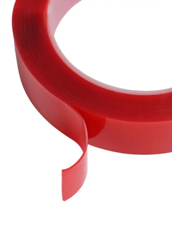 Клейкая лента TORSO, прозрачная, двусторонняя, акриловая 25 мм &times; 5 м