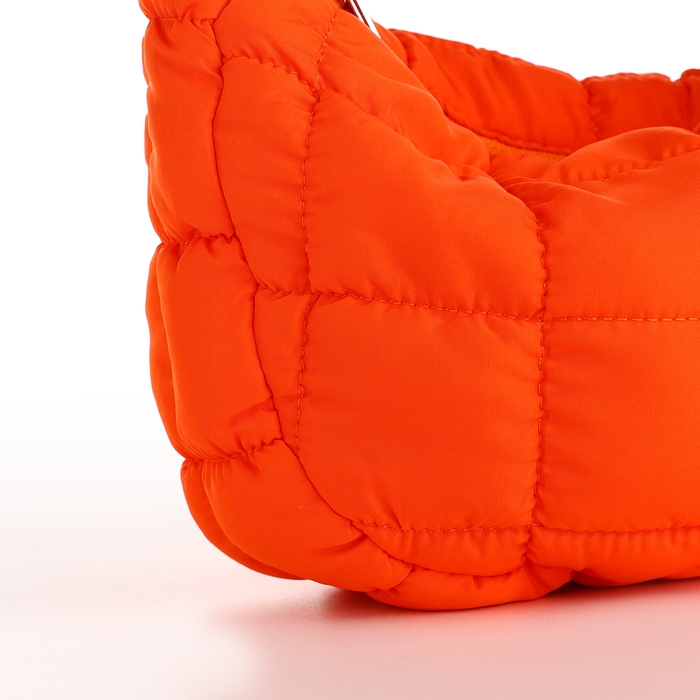 Сумка молодёжная на молнии, цвет оранжевый