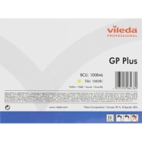 Салфетки хозяйственные Vileda Professional ДжиПи Плюс желтые 25шт/уп 100846