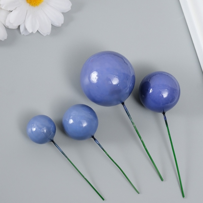 Декор для творчества "Шарики" d=2; 3; 3,5 и 4 см набор 20 шт