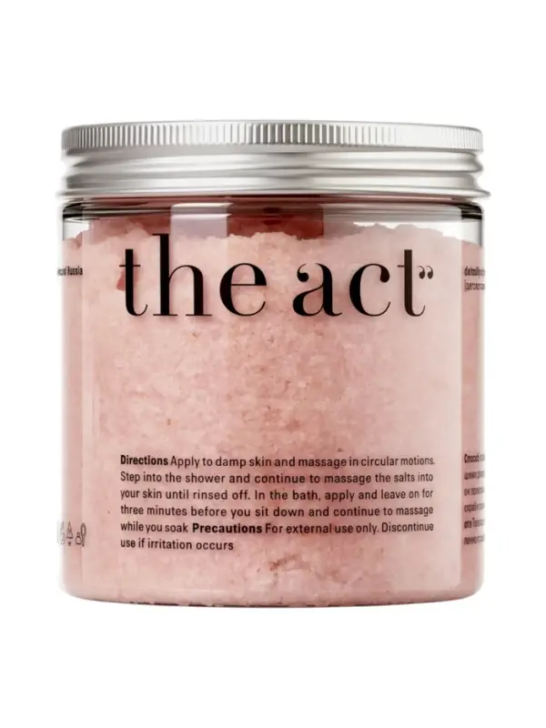 Детокс-скраб и соль для ванн The Act грейпфрут, расслабляющий, 300 мл