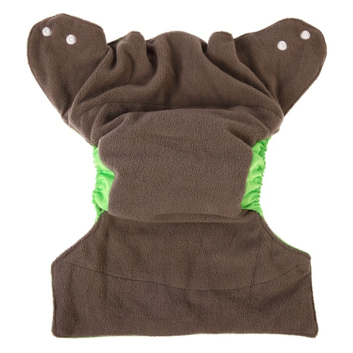 Многоразовый подгузник, угольно-бамбуковая ткань, 3-15 кг, цвет зеленый, Крошка Я