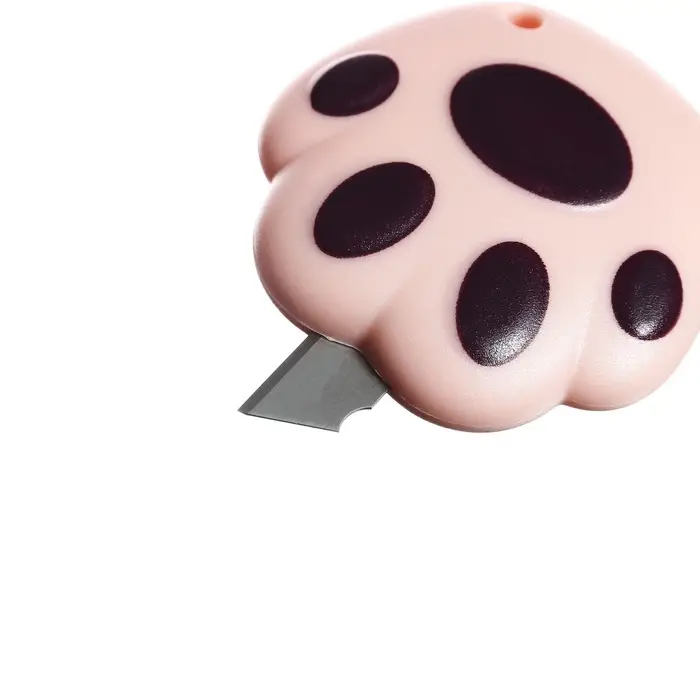 Нож канцелярский пластиковый &laquo;Лапка&raquo;, 9 мм, МИКС