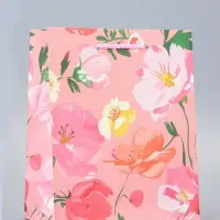 Пакет подарочный ламинированный &laquo;Цветочное счастье&raquo; 18&times;22.3&times;10 см