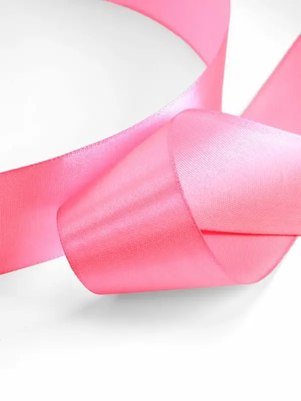 Лента атласная, 40 мм, 23&plusmn;1 м, насыщенно-розовая №05