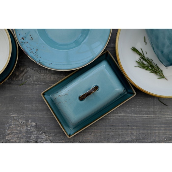 Тарелка керамическая для пасты Magistro «Церера», 160 мл, d=21 см, цвет голубой Тарелка керамическая для пасты Magistro «Церера», 160 мл, d=21 см, цвет голубой