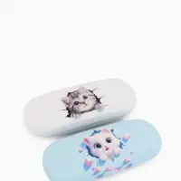 Футляр для очков Коты, 16*4*6 см, хлопушка, МИКС Футляр для очков Коты, 16*4*6 см, хлопушка, МИКС