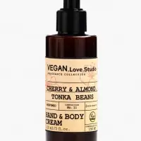 Набор женский VEGAN.Love.Studio "Cherry,Almond,Tonka Beans": гель для душа 300 мл + крем-лосьон 150