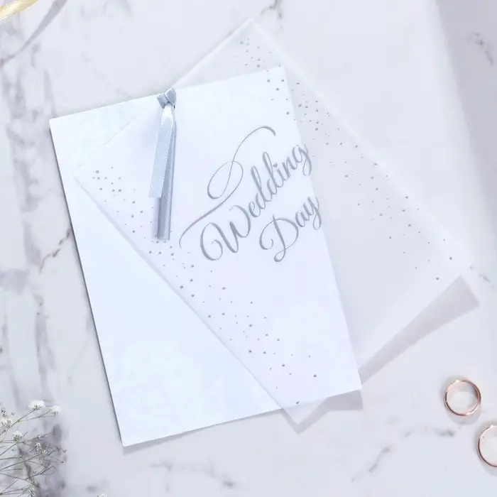 Приглашение на свадьбу с калькой Wedding day, 13×18 см Приглашение на свадьбу с калькой Wedding day, 13×18 см