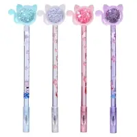 Ручка-прикол Calligrata &laquo;Блеск киска&raquo;, чёрный стержень, гелевая, МИКС