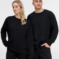 Свитшот унисекс Avenu, черный, размер XL/XXL