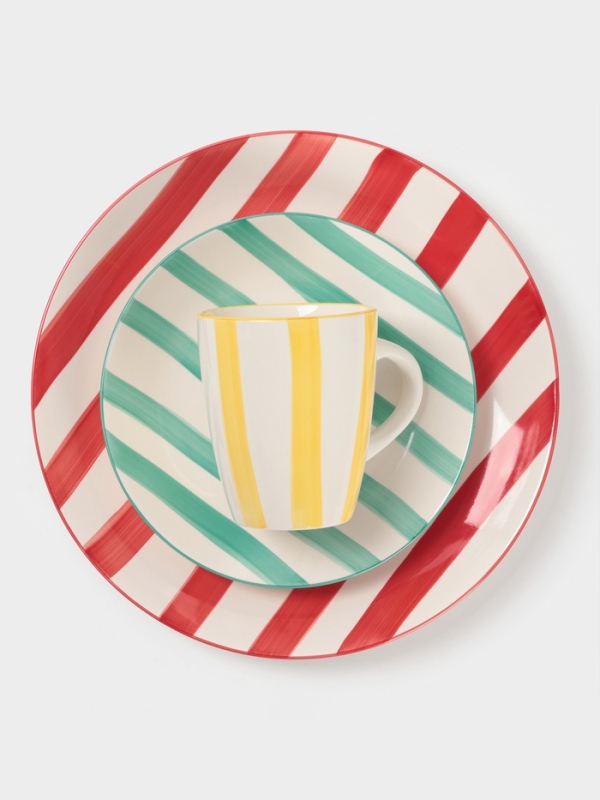 Тарелка Доляна Тарелка Доляна "Райе" 19см, 19,5х2, цвет красный