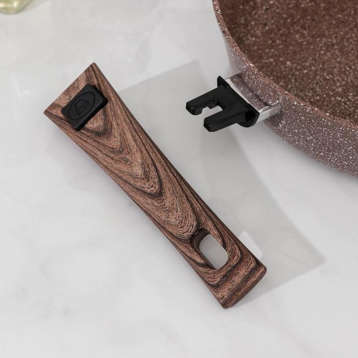 Сковорода Доляна «Брауни», d=28 см, антипригарное покрытие, съёмная ручка, индукция Сковорода Доляна «Брауни», d=28 см, антипригарное покрытие, съёмная ручка, индукция