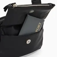 Сумка женская кросс-боди TEXTURA на молнии, 21&times;7&times;13 см, чёрная