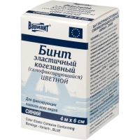 Бинт самофикс эласт 4м х 6см синий Вариант ШК61034