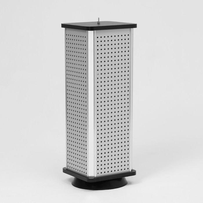 Стойка перфорированная, 4 стороны, 22×22×60 см, цвет серый