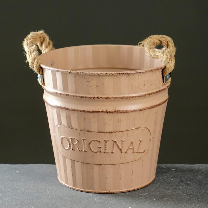 Кашпо  Кашпо "Ведерко оригинальное" МИКС, 16х16х15см