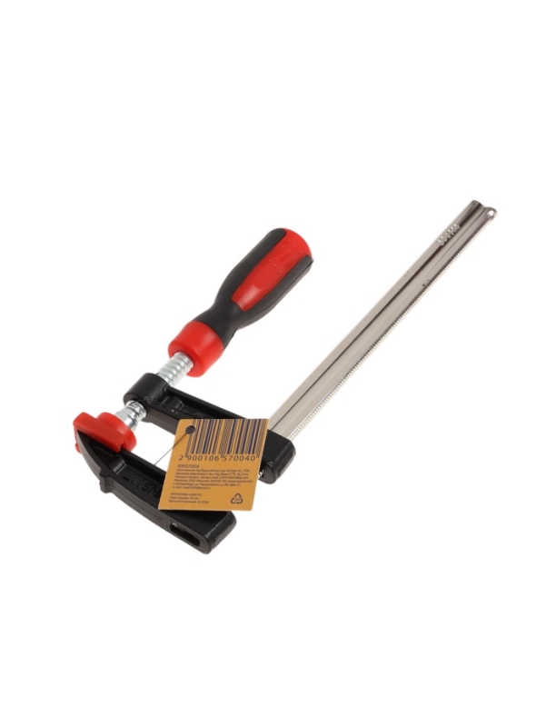 Струбцина F-образная усиленная ТУНДРА, тавровый профиль, 2К рукоятка, 200 х 50 х 250 мм Струбцина F-образная усиленная ТУНДРА, тавровый профиль, 2К рукоятка, 200 х 50 х 250 мм