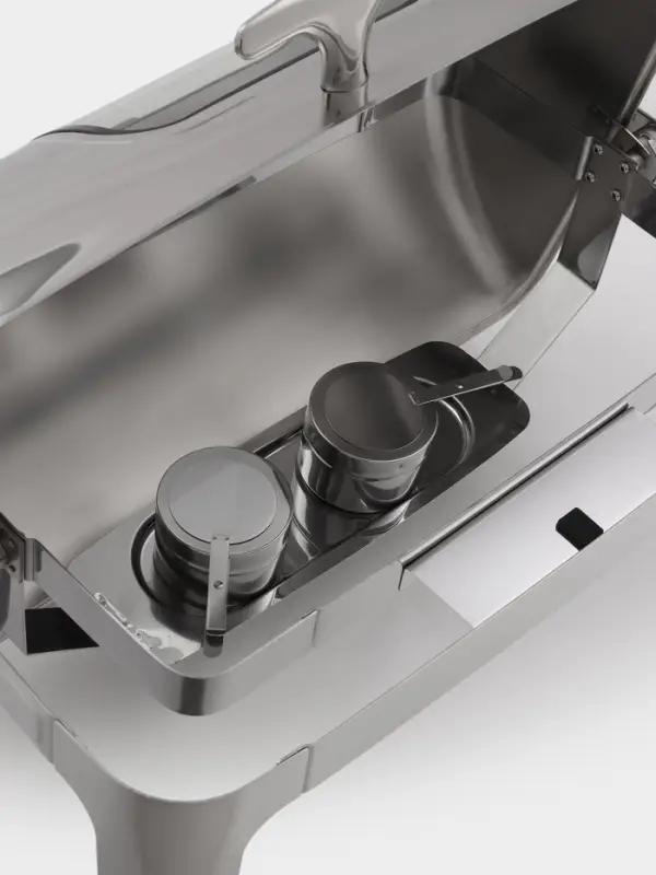 Мармит Hanna Kn&ouml;vell, 64&times;46&times;44 см, откидывающаяся крышка, с окном, нержавеющая сталь, серебристый