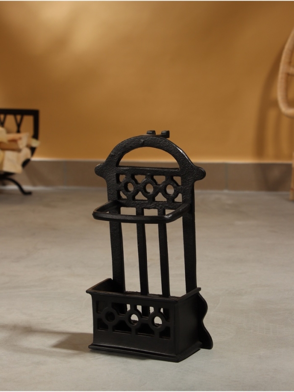 Каминный набор "Пылание" сталь, 4 предмета, 18х8х40 см