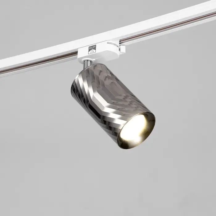 Светильник трековый BayerLux Simple &laquo;Алисер&raquo; GU10, 220 В, 7.5&times;7.5&times;20 см, серебро
