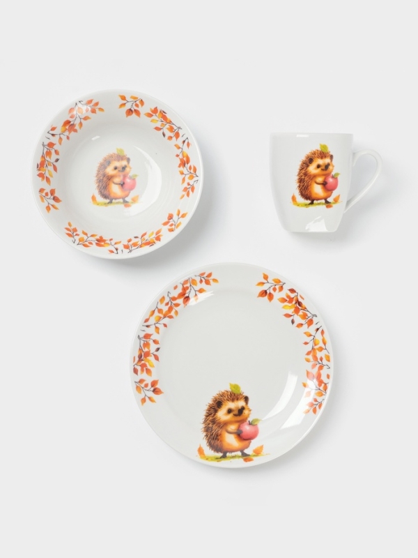 Набор посуды 3 предм. Ежик И.У. Набор посуды 3 предм. Ежик И.У.