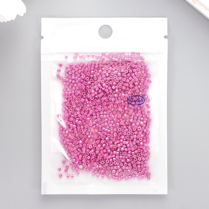 Бисер стекло 11/0  Бисер стекло 11/0 "Цилиндр. Фуксия глянец" 10 гр