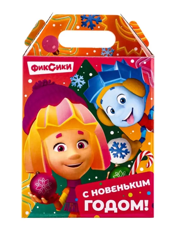 Подарок в картонной упаковке "Фиксики" 900 г