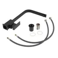 Смеситель для кухни ZEIN ZF1, квадратный, картридж 35 мм, нержавеющая сталь, черный