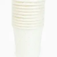 Стакан одноразовый бумажный «С Днём рождения», белый, 250мл