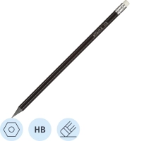 Карандаш чернографитный Attache Economy плаcтик,сласт,HB,черн.корп.,6шт/уп