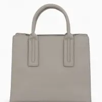 Сумка женская тоут TEXTURA на молнии, 29&times;10&times;25 см, однотонная, серая