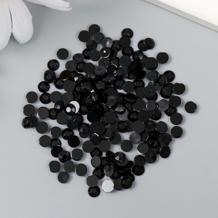 Декор для творчества в бутылочке Декор для творчества в бутылочке "Стразы. Полночь" набор 500 шт d=0,5 см 7х2х2 см