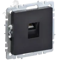 BRITE Розетка компьютерная RJ45 кат.5E РК10-БрЧ черный