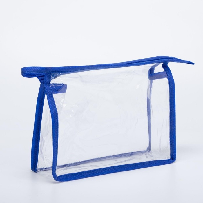 Косметичка на молнии, цвет синий Косметичка на молнии, цвет синий