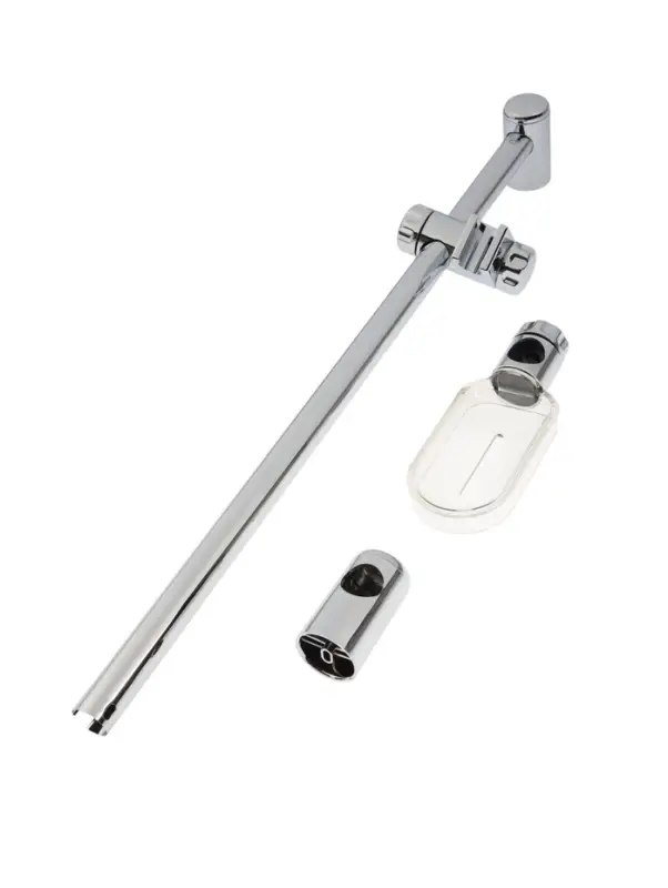 Душевая стойка ZEIN H01, с пластиковой прозрачной мыльницей и крепежом, хром