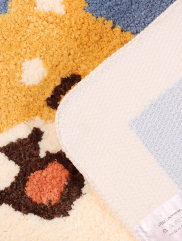 Коврик Доляна «Корги», 40×60 см, микрофибра, синий Коврик Доляна «Корги», 40×60 см, микрофибра, синий