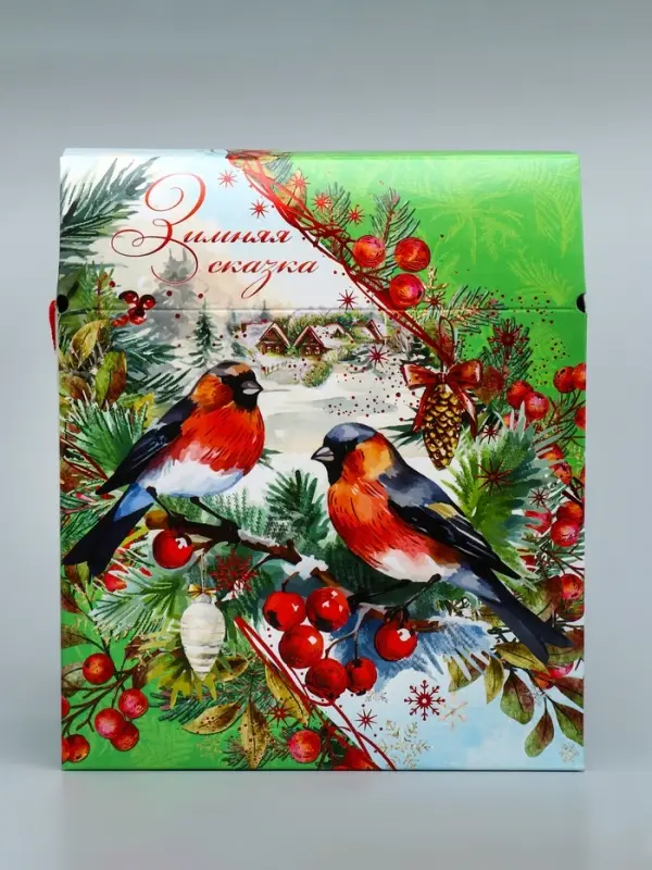 Коробка подарочная новогодняя «Зимняя сказка» 21.5×25.6×11 см Коробка подарочная новогодняя «Зимняя сказка» 21.5×25.6×11 см