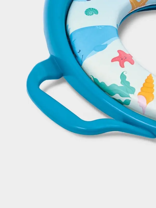 Сиденье для унитаза детское с ручками Сиденье для унитаза детское с ручками "Морской мир"