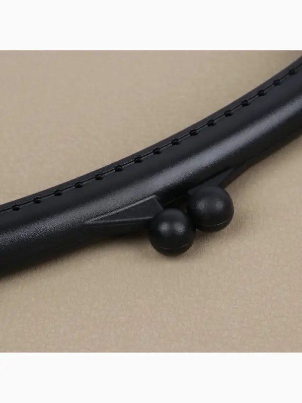 Фермуар пришивной, 16&times;7.5 см, чёрный