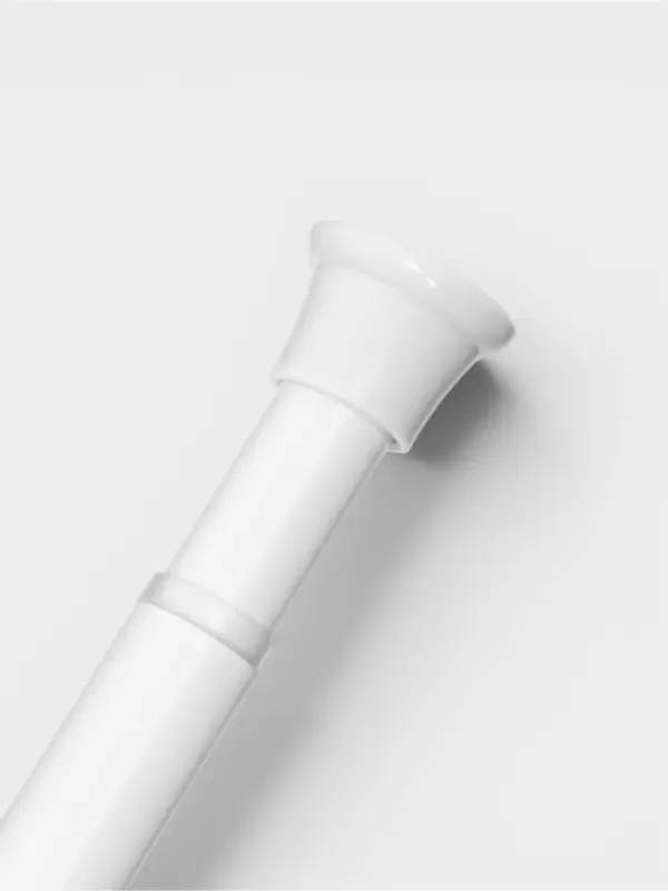 Карниз для ванной комнаты "Контур" 110-200 см, цвет белый