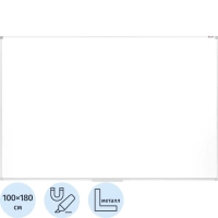 Доска магнитно-маркерная 100x180 см лаковое покрытие алюминиевая рама