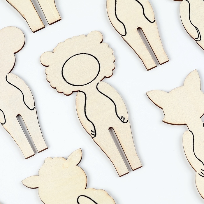 Роспись по дереву  Роспись по дереву "Творческие зверята"