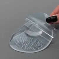 Полустельки для обуви, с протектором, на клеевой основе, силиконовые, 10.5&times;6.5 см, пара, прозрачные