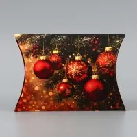 Коробка сборная фигурная &laquo;Новогодние игрушки&raquo;, 19 &times; 14 &times; 4 см